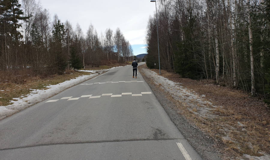 Ullernvegen der Halvor Johan Sva ble påkjørt og drept.